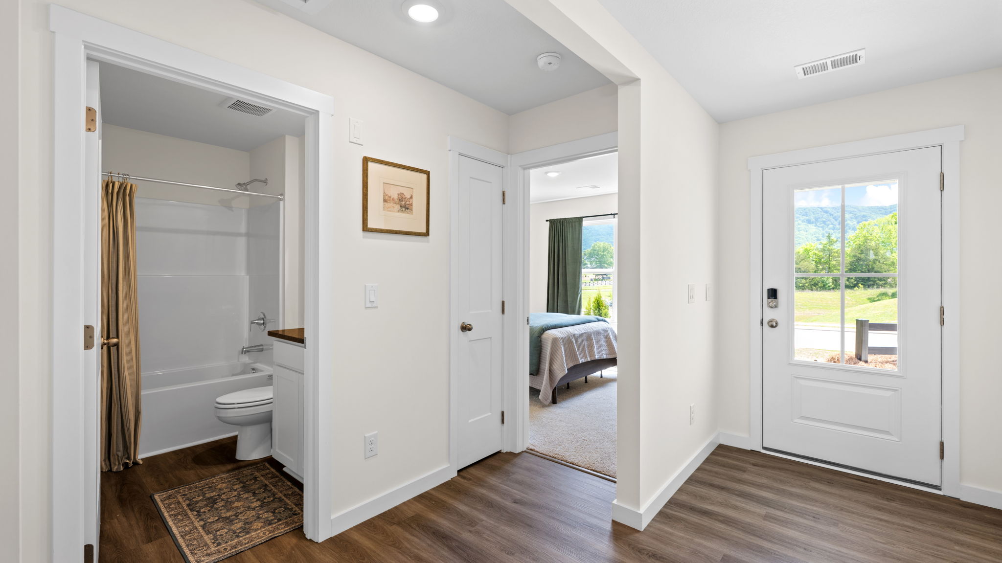 entryway hallway with bedrooms