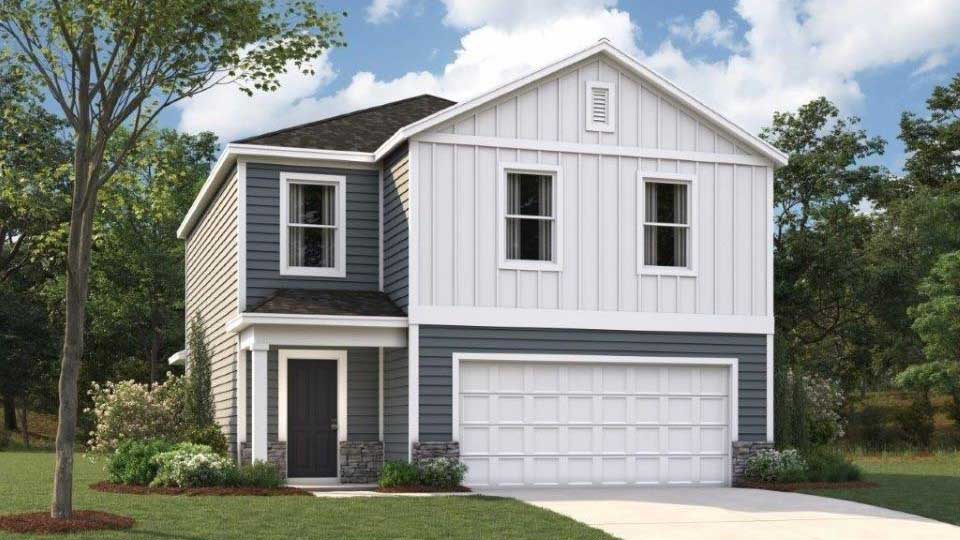 rendering of two story home