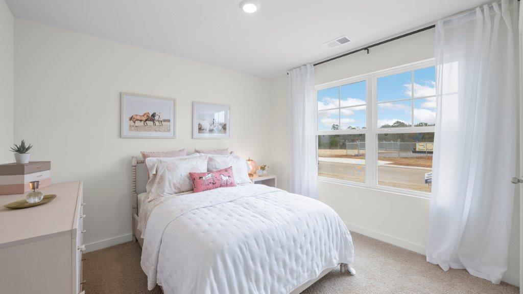guest room with double window