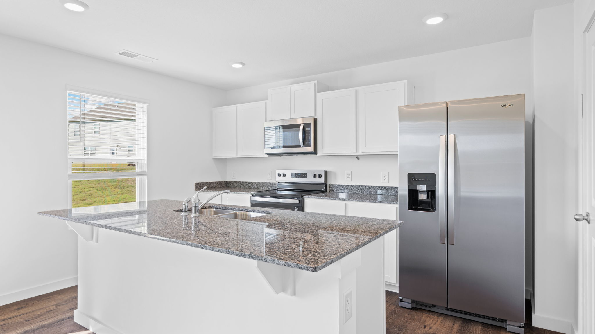 kitchen with large island