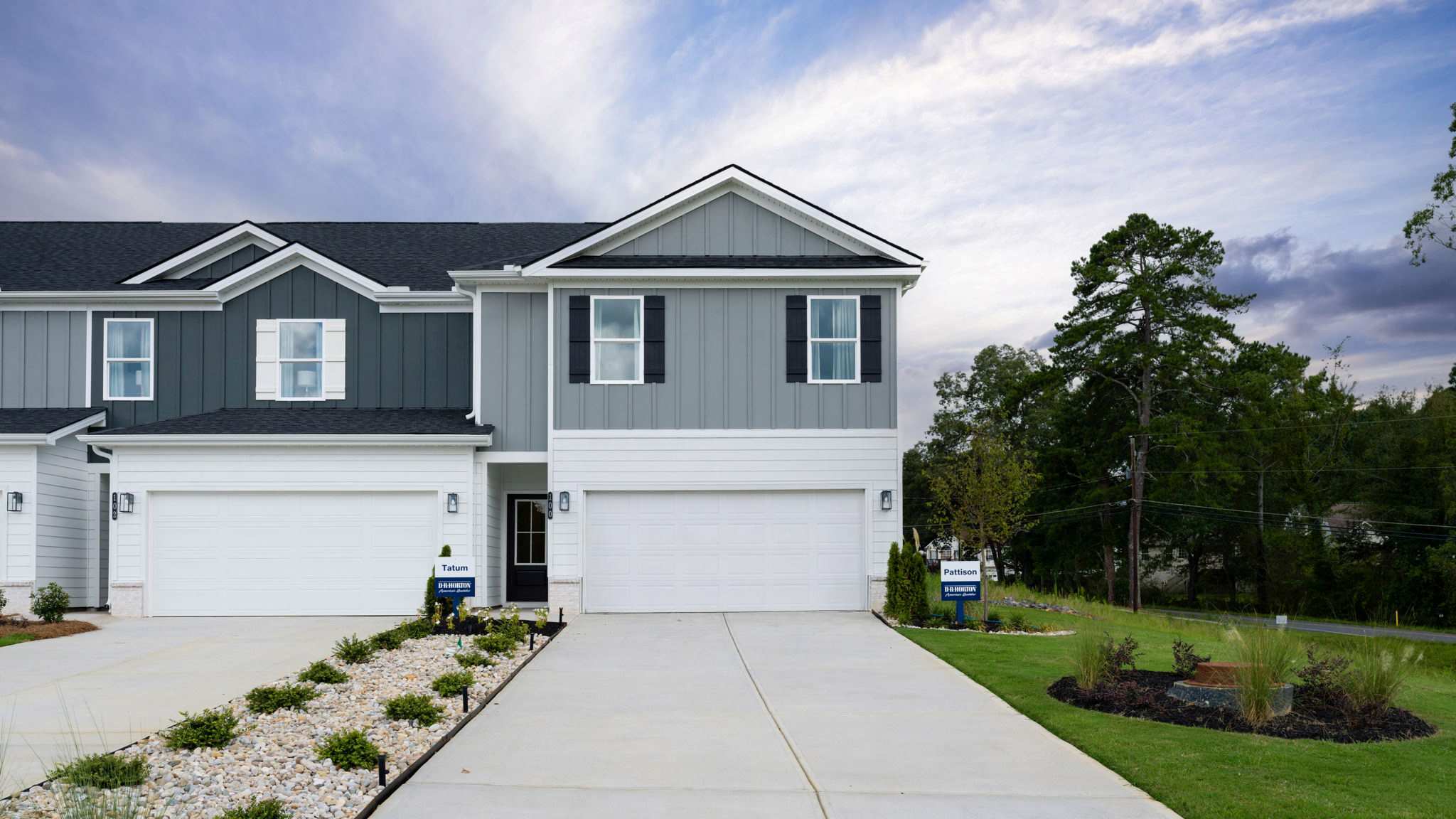 exterior of townhome