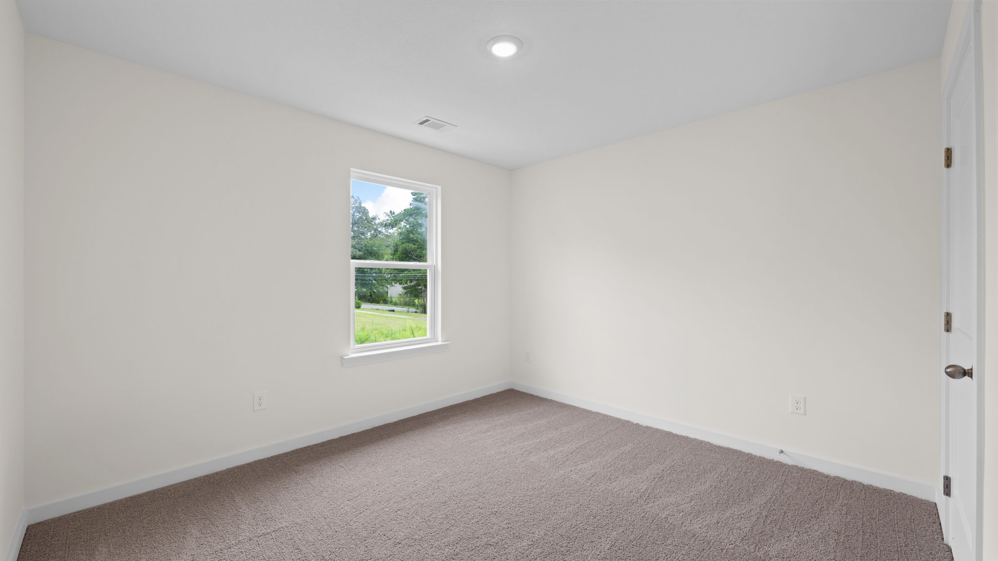 Guest bedroom with carpet
