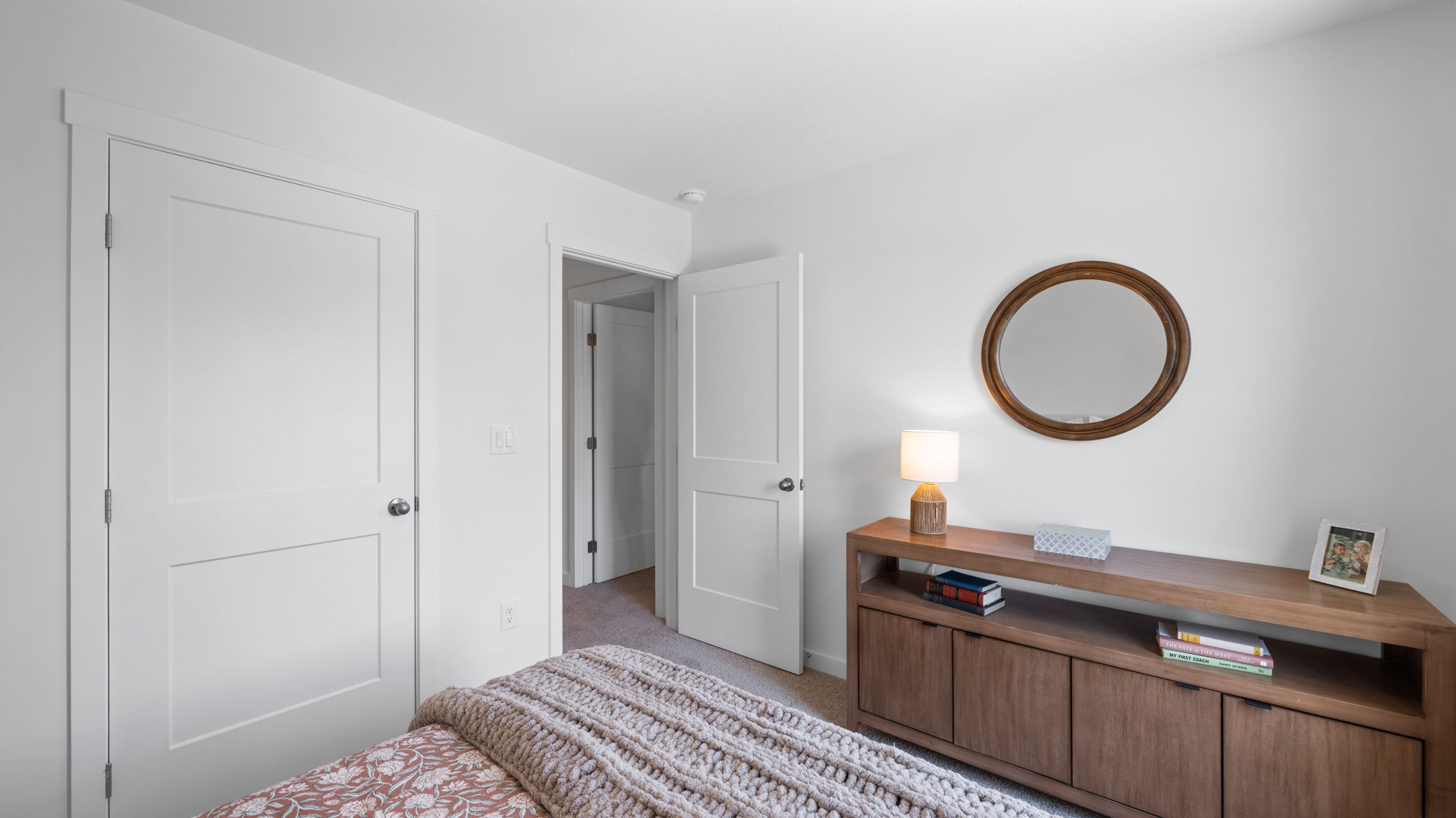 Guest bedroom with closet