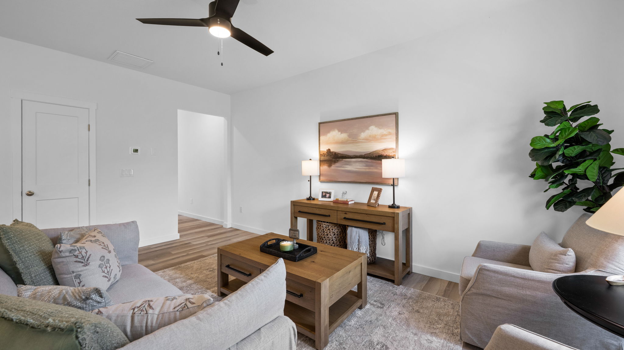 open concept living room