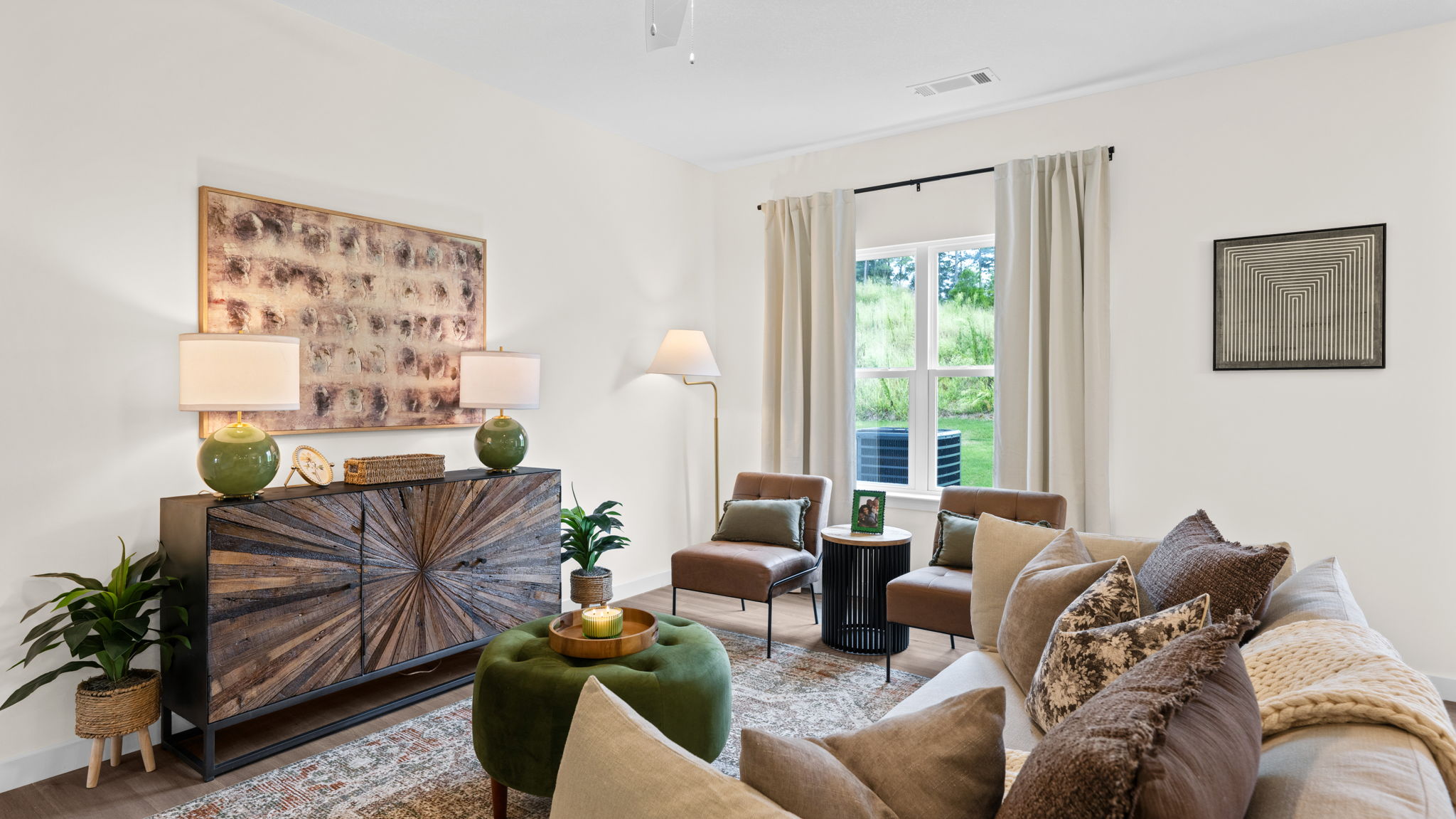 open concept living room