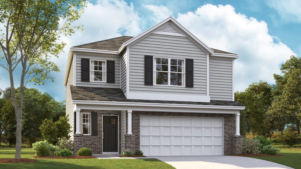 rendering of two story home