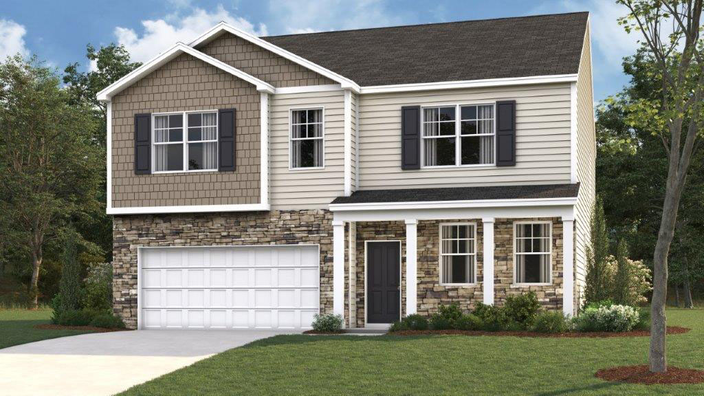 rendering of two story home
