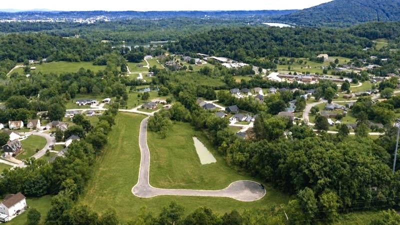 community drone shot