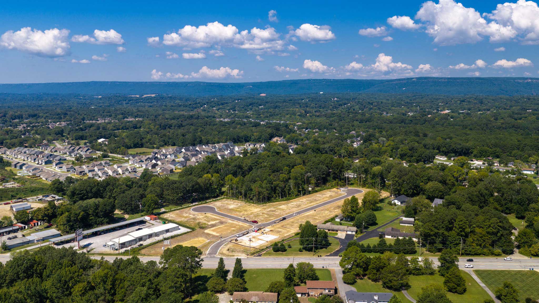Aerial of the cannon community surrounding area