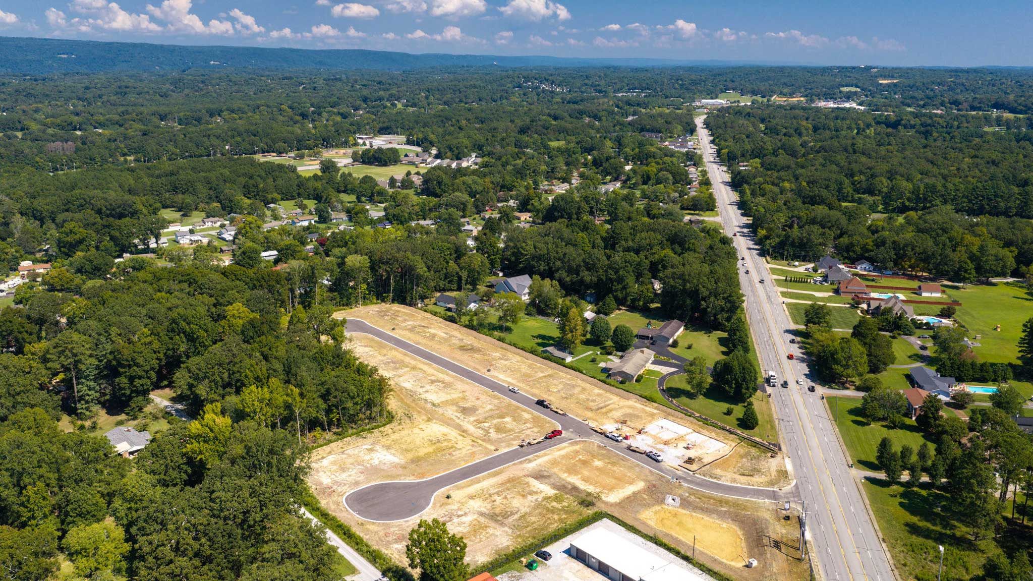 Aerial of the cannon community