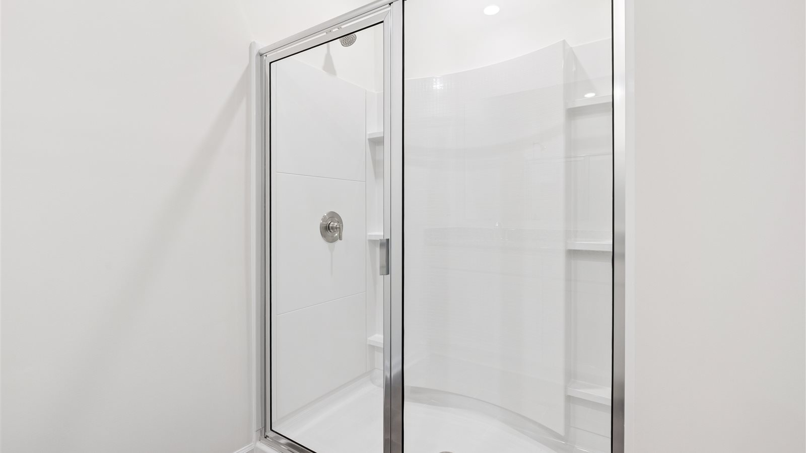 walk-in shower stall