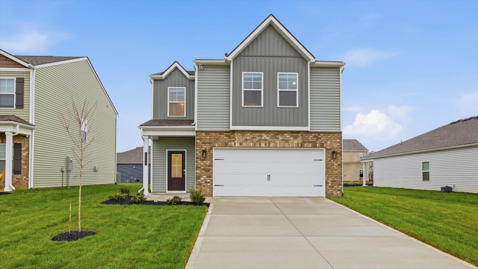 front exterior of two story home