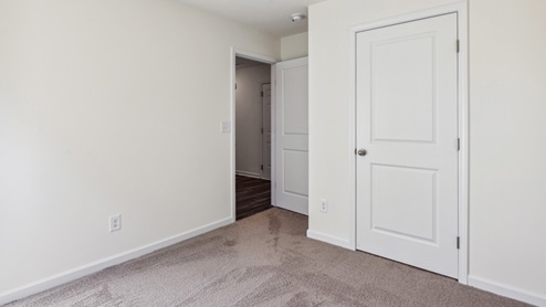 bedroom with carpet