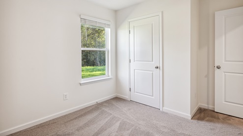 bedroom with carpet