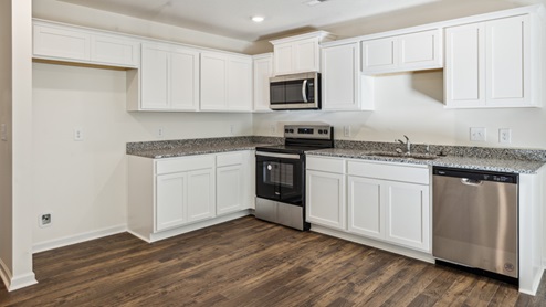 kitchen with stainless steel appliacnes