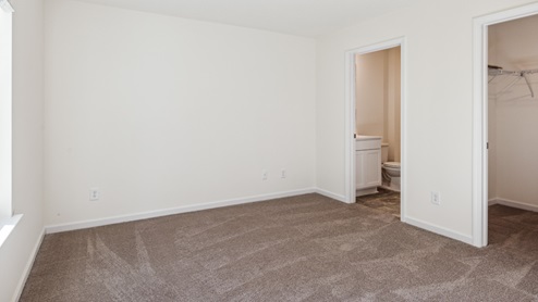 primary bedroom with carpet