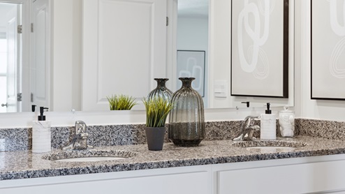Bathroom with double sinks