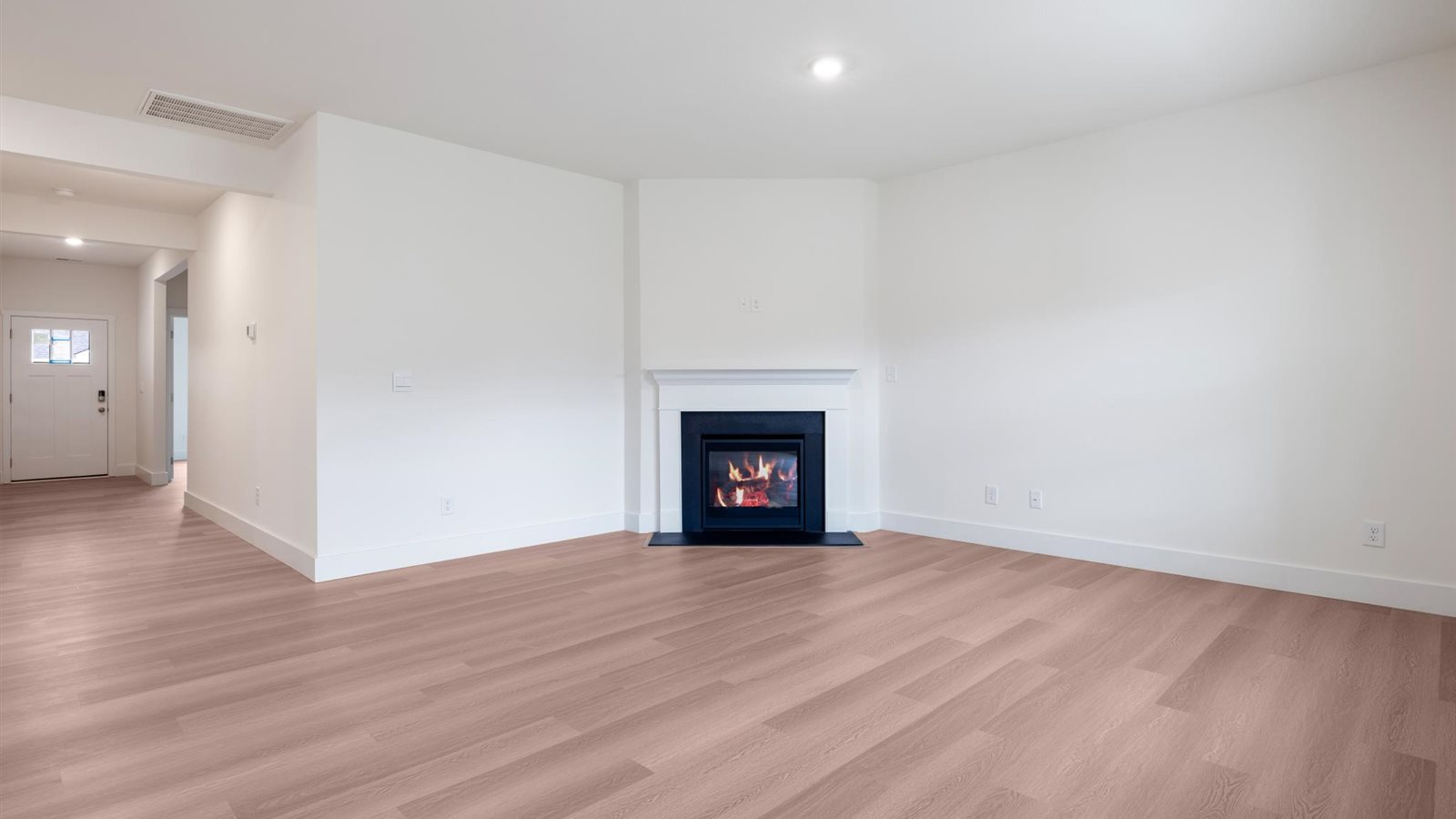 Open living and great room area with ample natural light