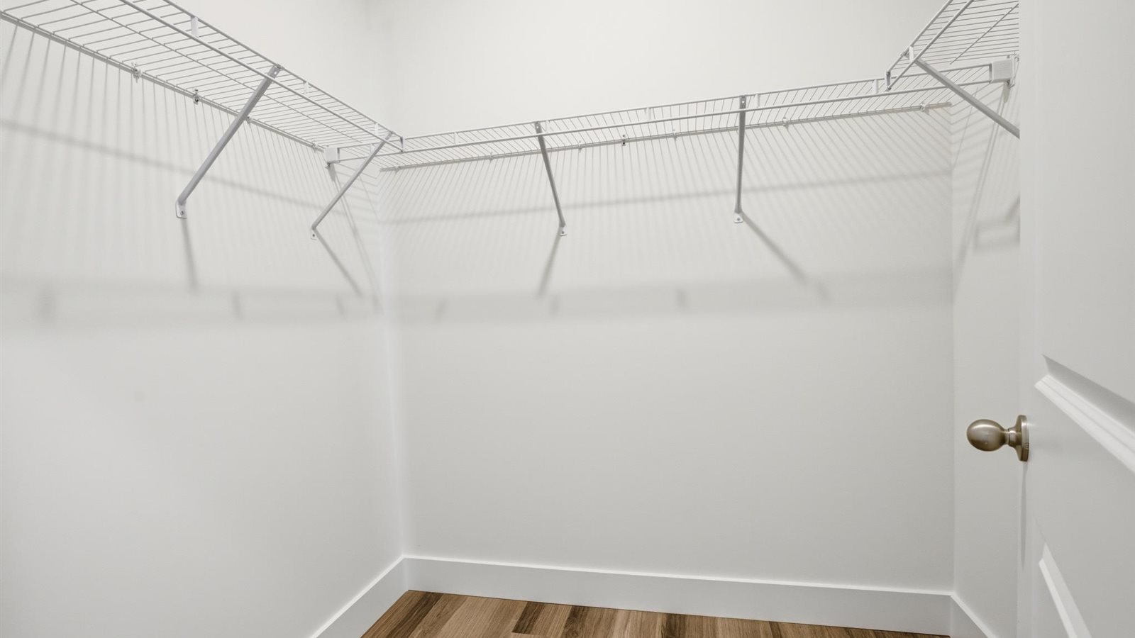 Private primary walk-in closet