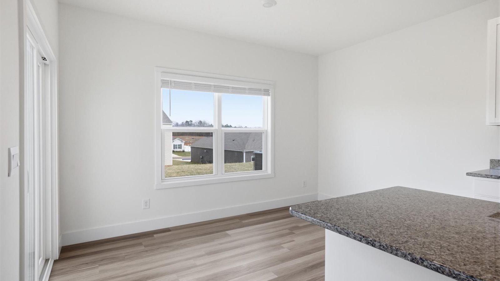 cozy break nook dining area adjacent to kitchen