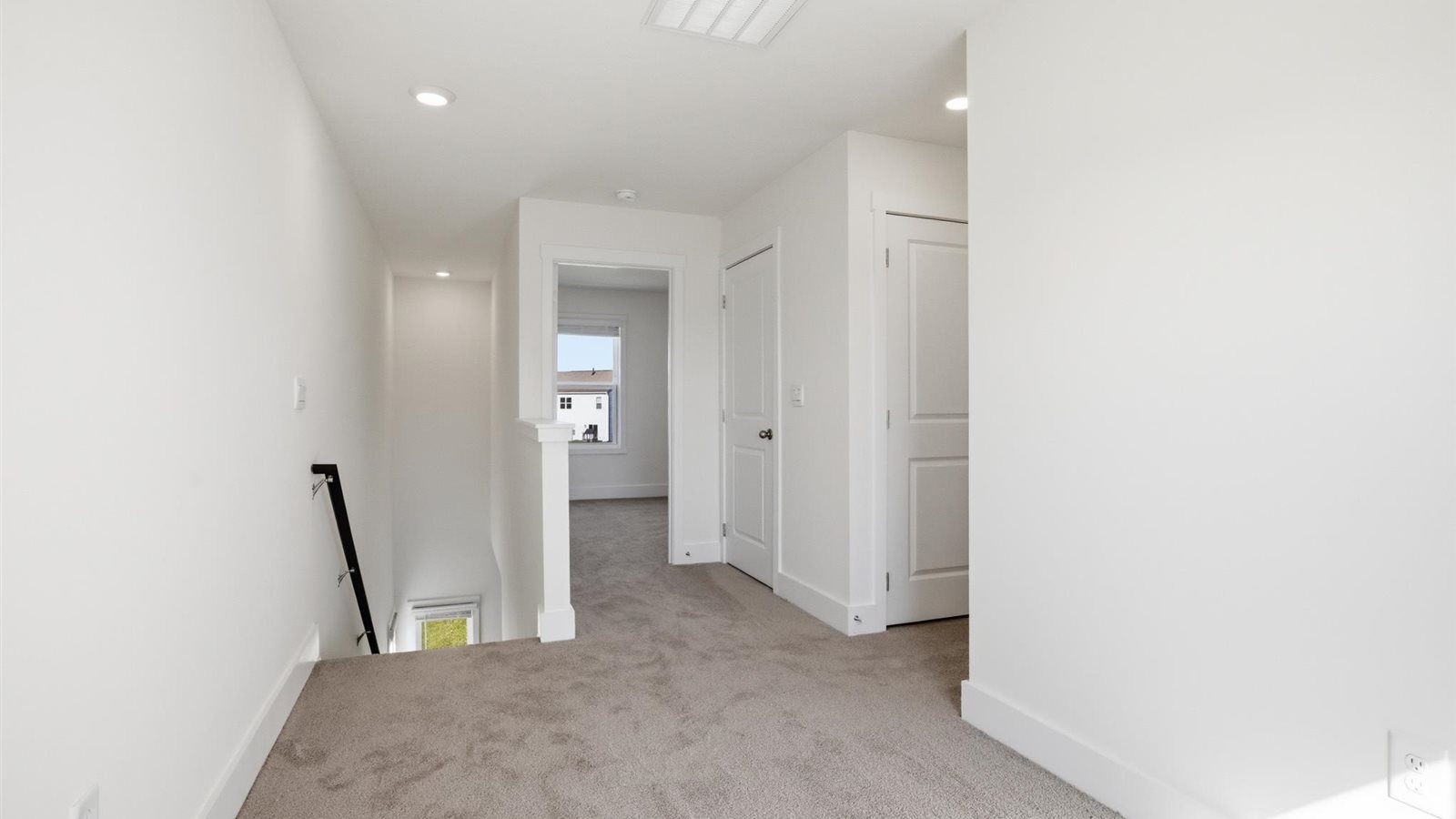 Upstairs landing area and loft