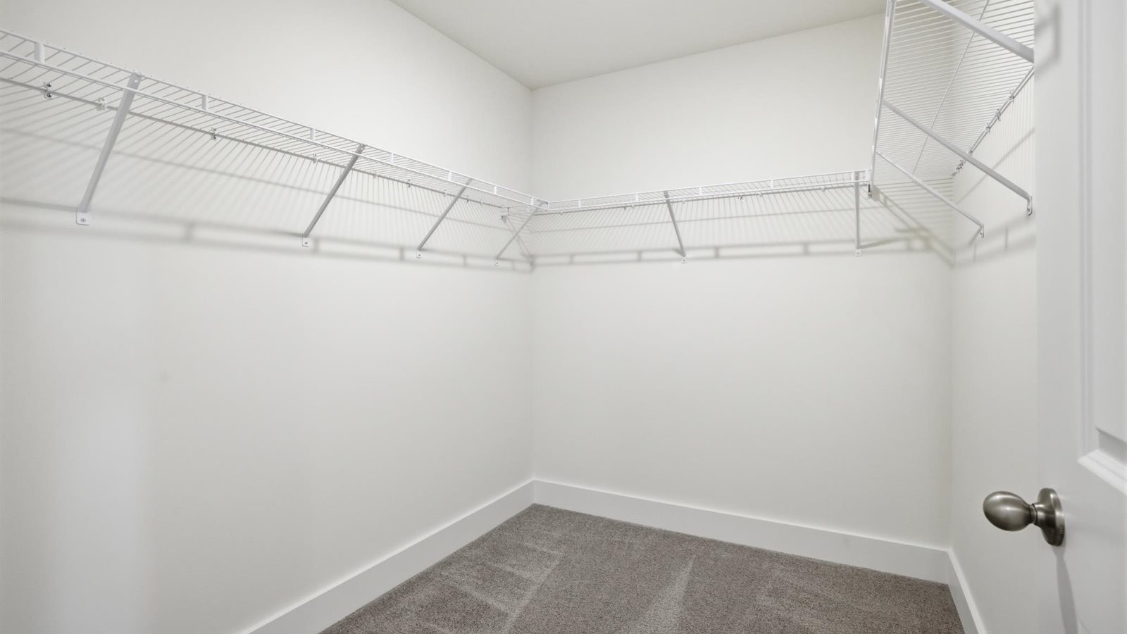 Private primary walk-in closet