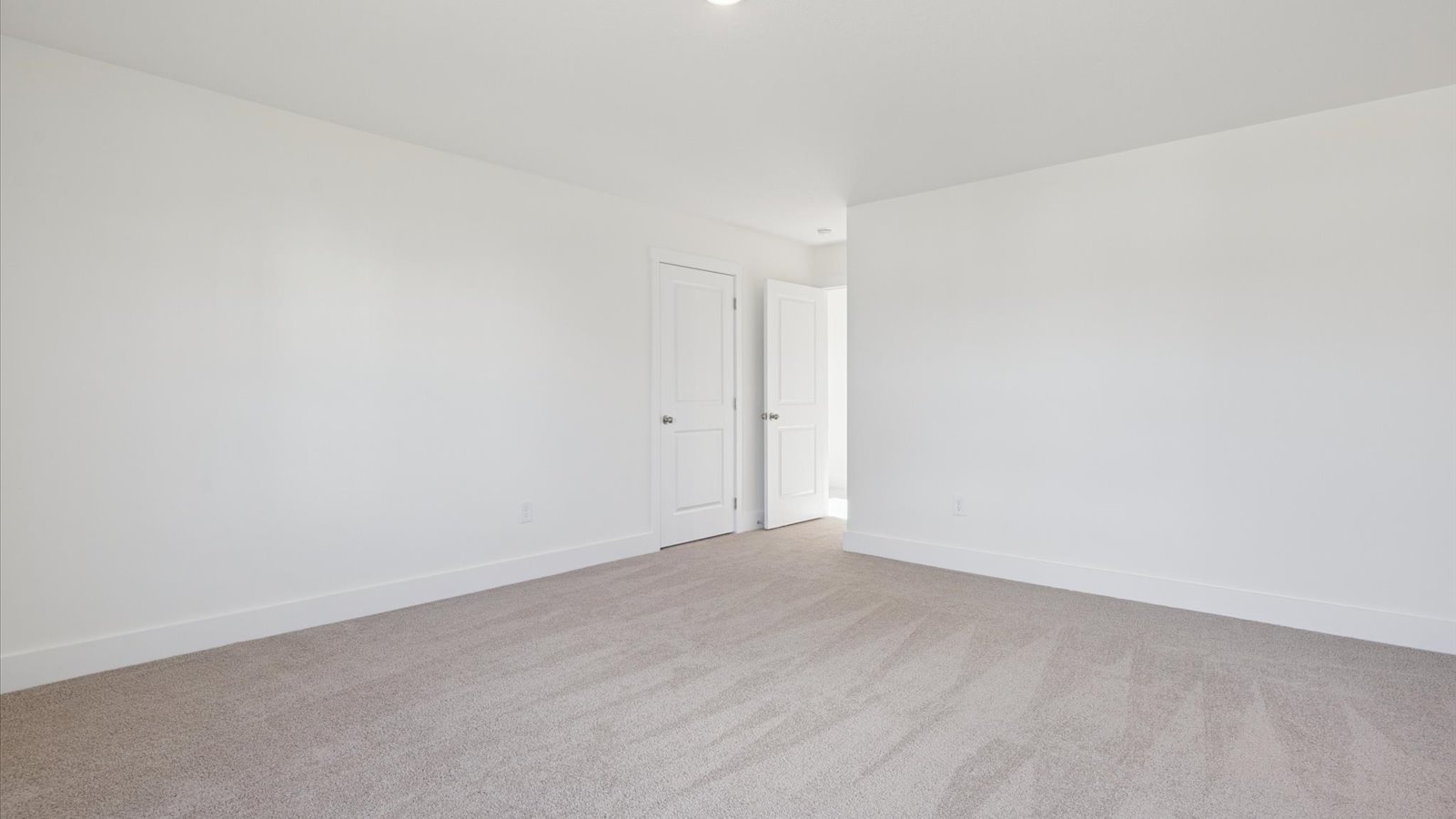 Primary bedroom with private attached bathroom and walk-in closet