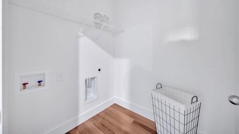 spacious laundry room