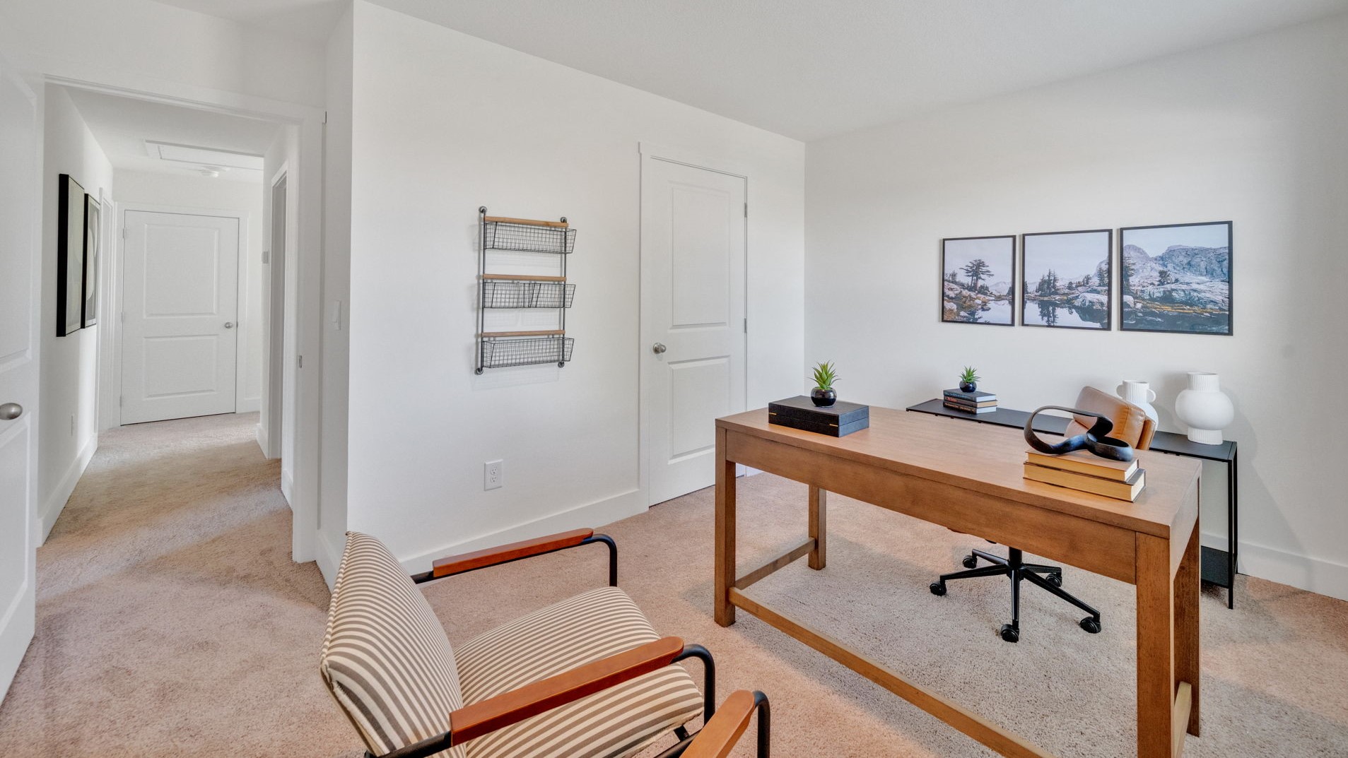 Bedroom with ample natural light and carpet floors