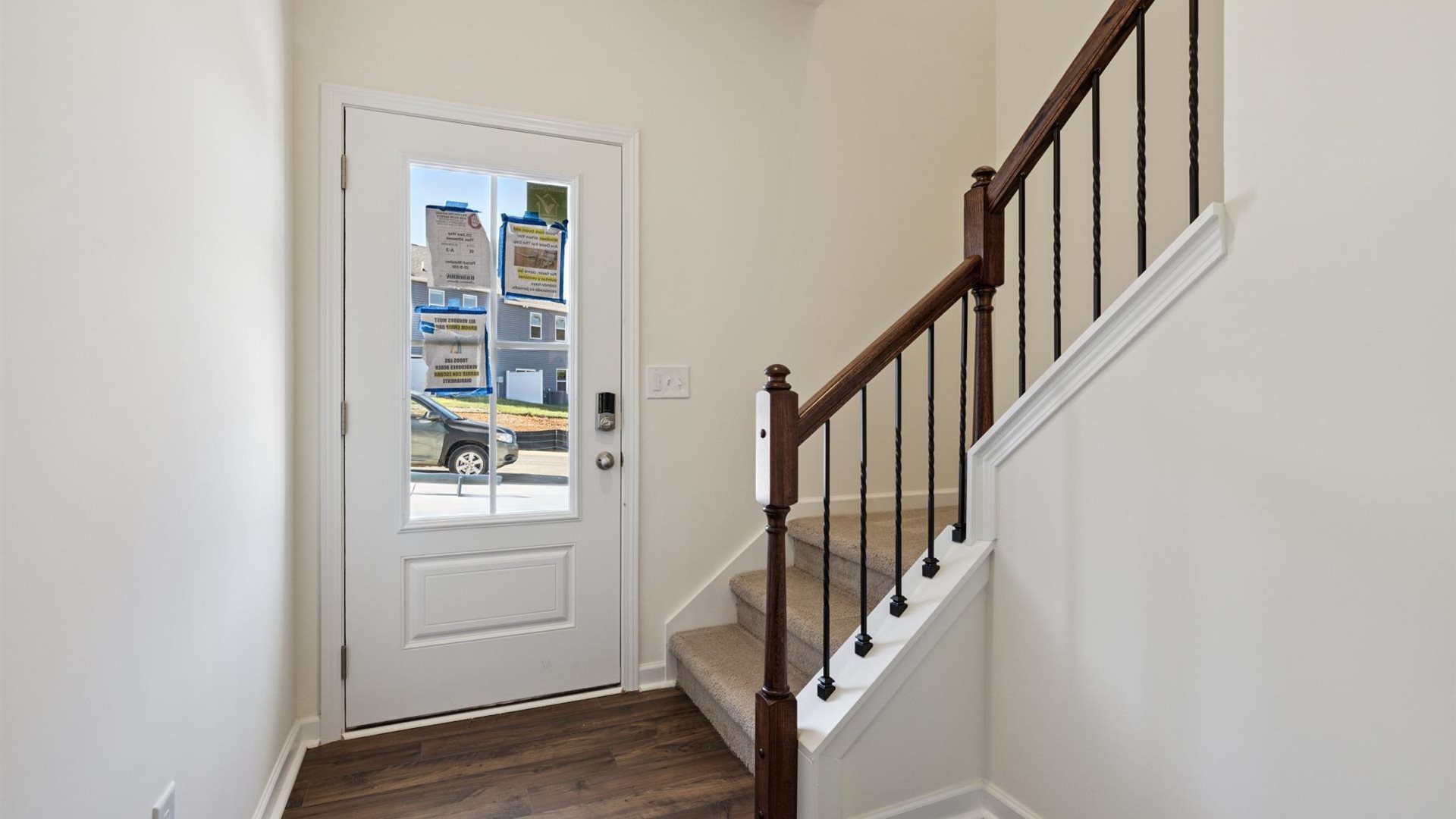 New townhome by D.R. Horton showcases our open design, upstairs access near garage access, central living zones access