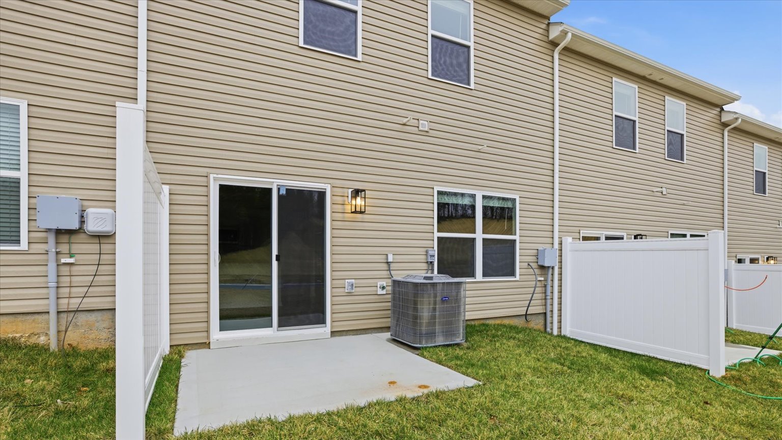 Peaceful back patio area