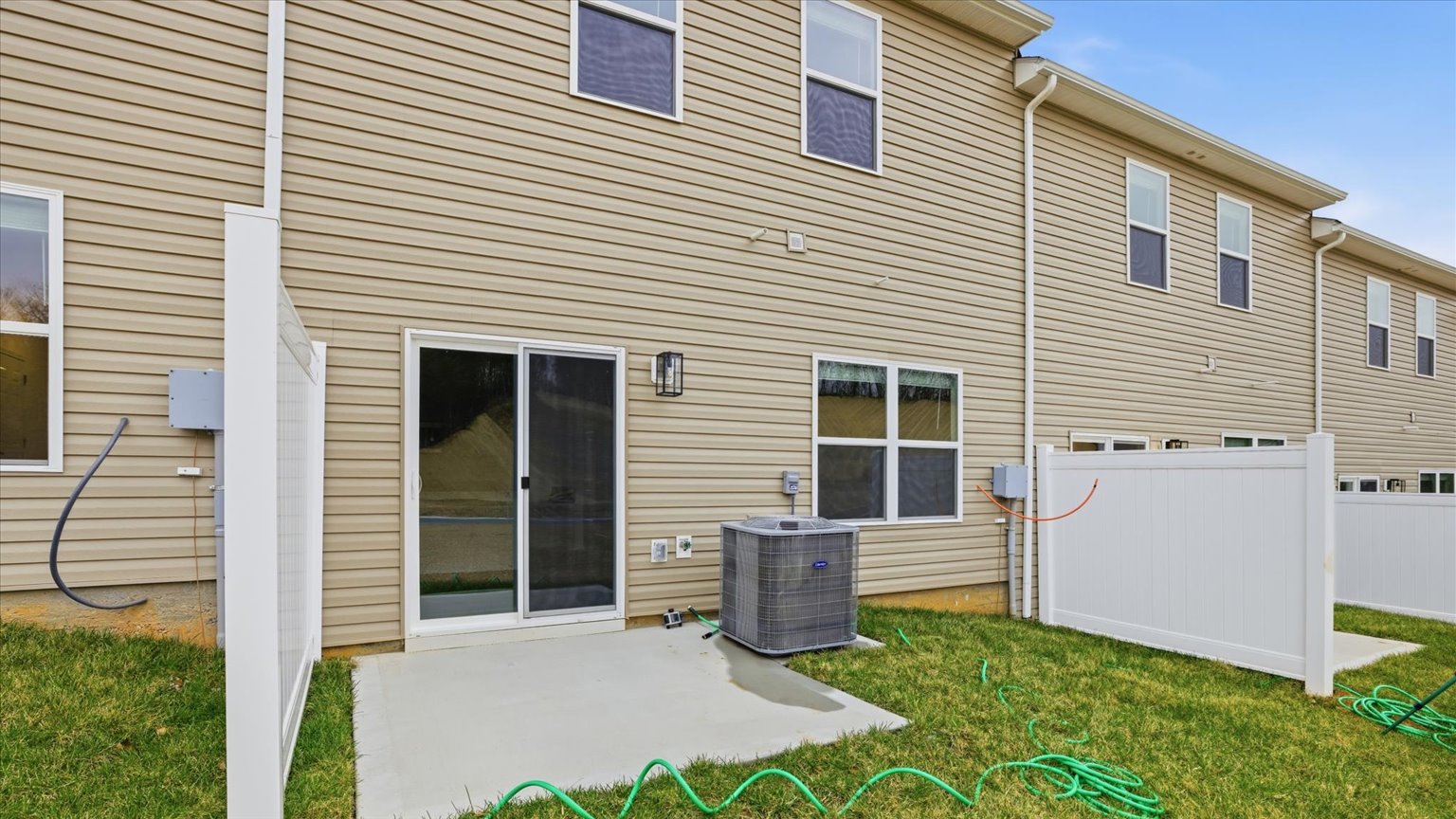 Peaceful back patio area