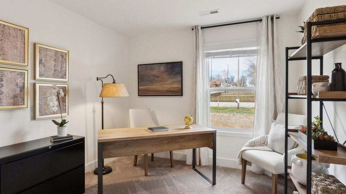 Bedroom 3 with plush carpet floors and spacious closet