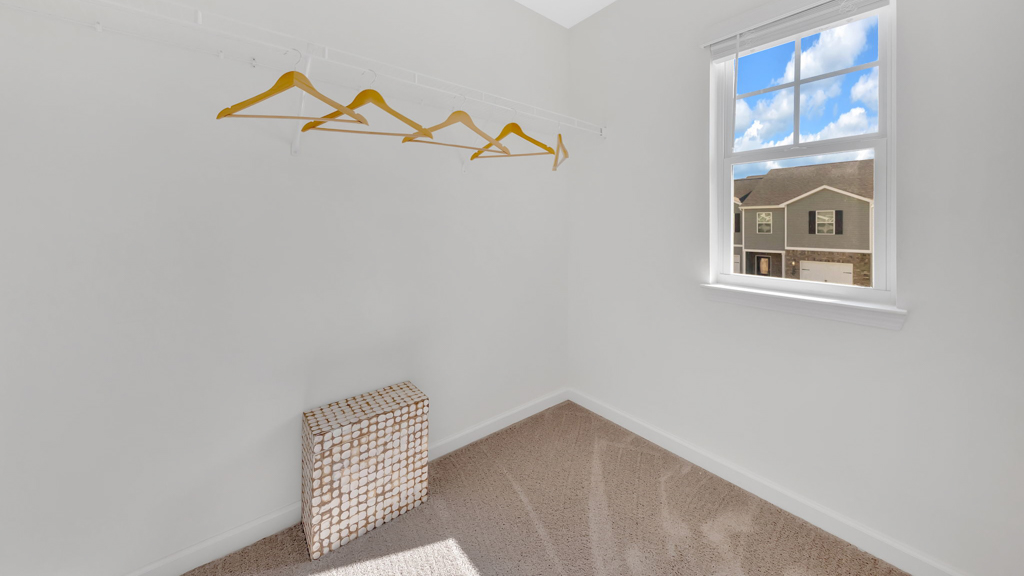 Private primary walk-in closet