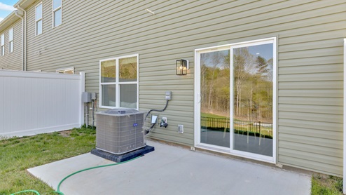 rear exterior of home
