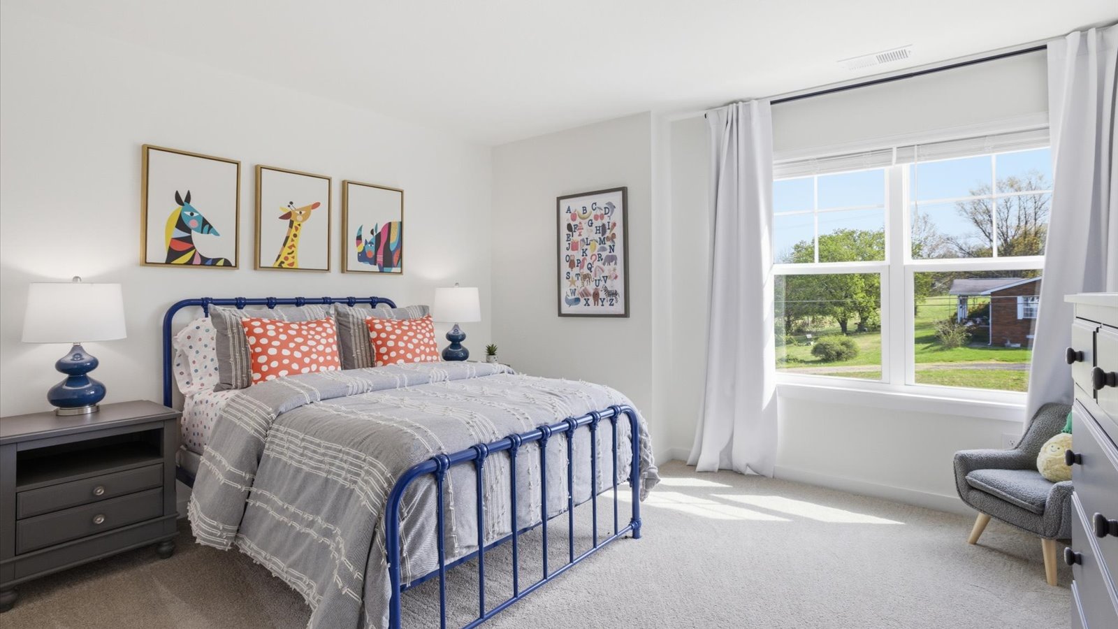 third bedroom with full size bed