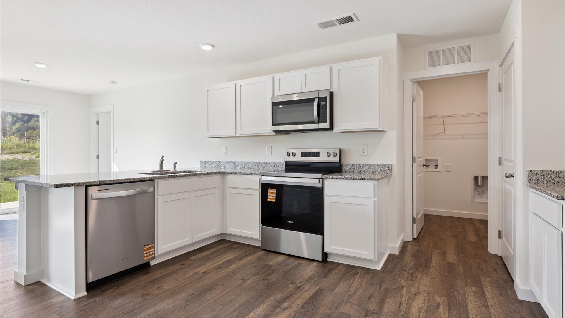 New appliances included, with our kitchen island, a sink, seating that anchor our kitchen, pantry, near dining, living rooms