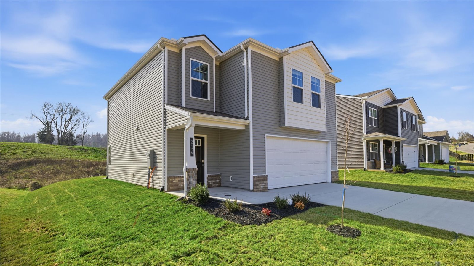 side view of two story home exterior