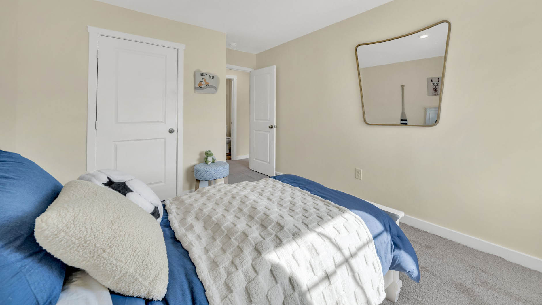 Front guest bedroom with ample natural light