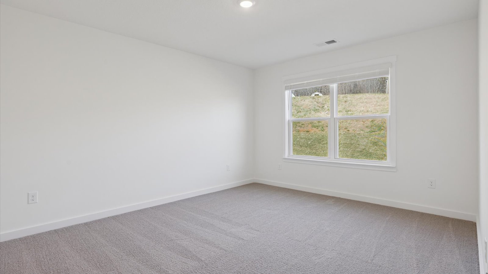 Bedroom with ample natural light and carpet floors