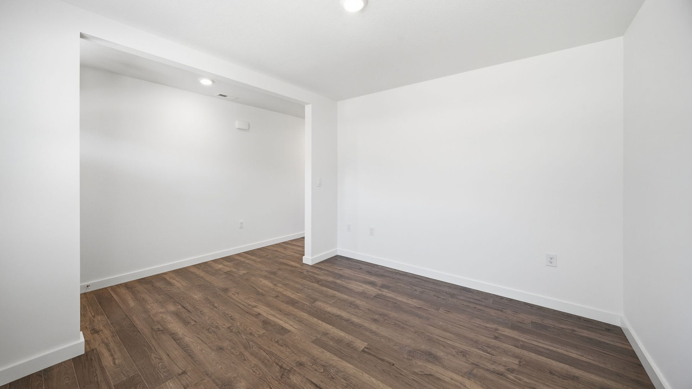 Office and front room space with private french doors