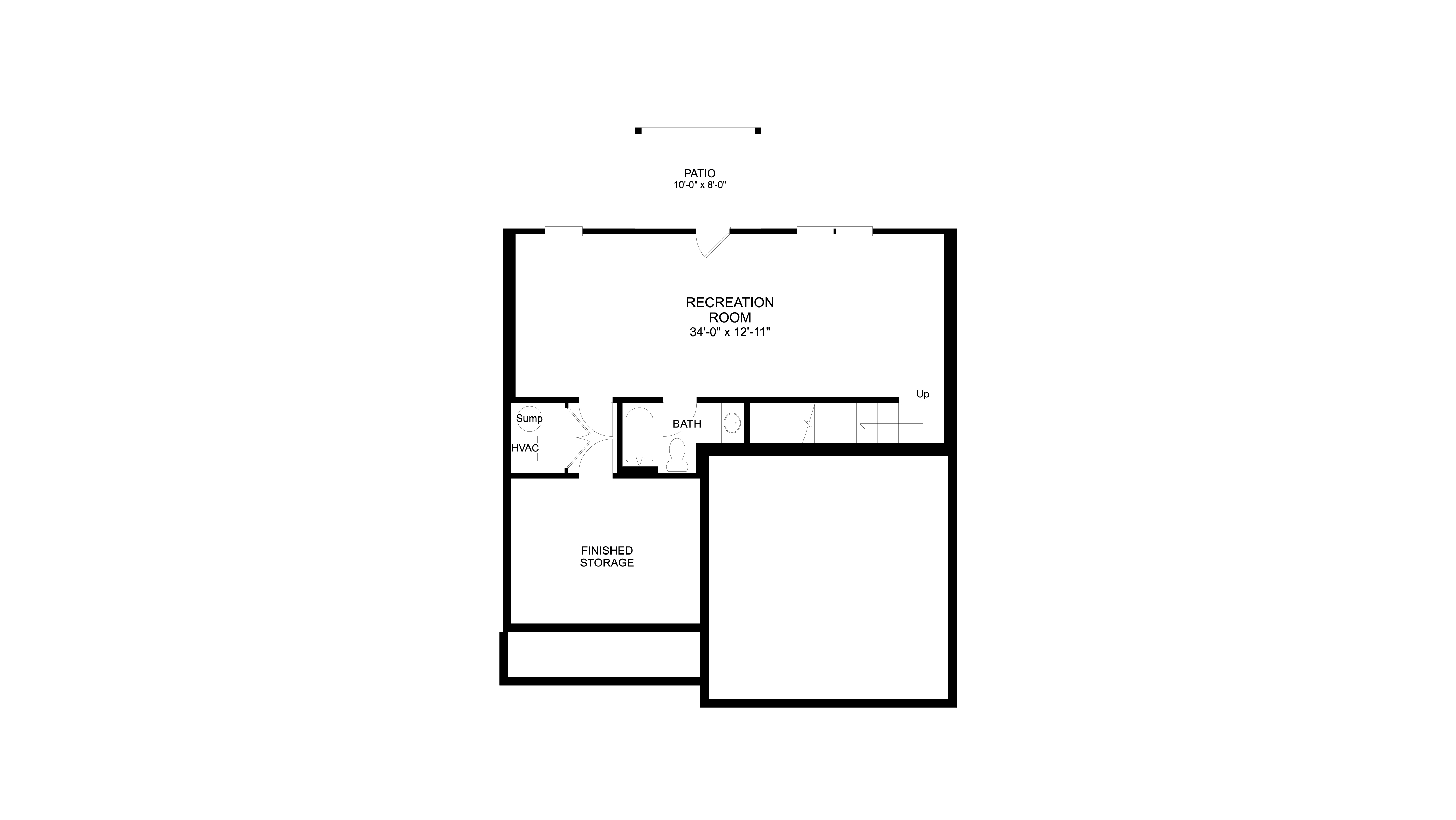 Penwell Finished Basement Floor Plan