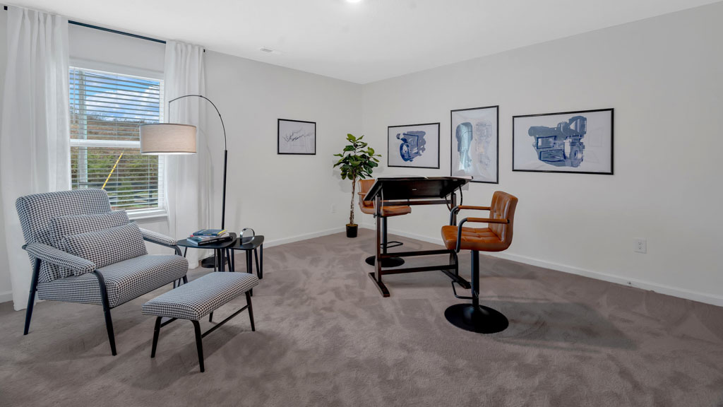 Private primary walk-in closet