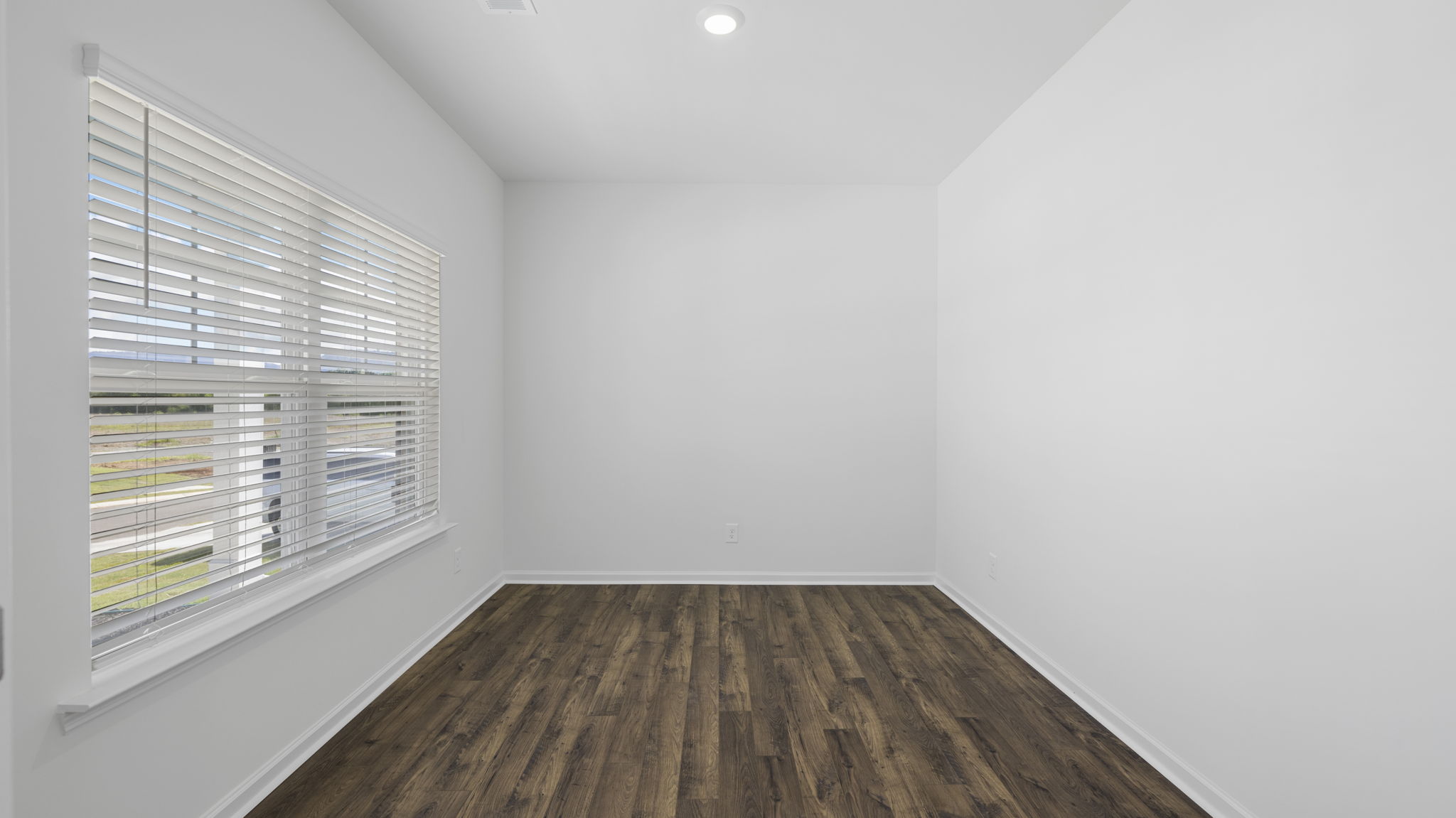 Office and front room space with private french doors