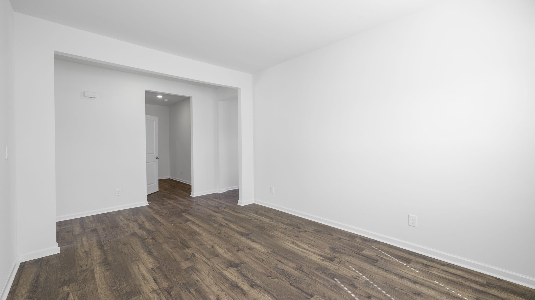 Office and front room space with private french doors