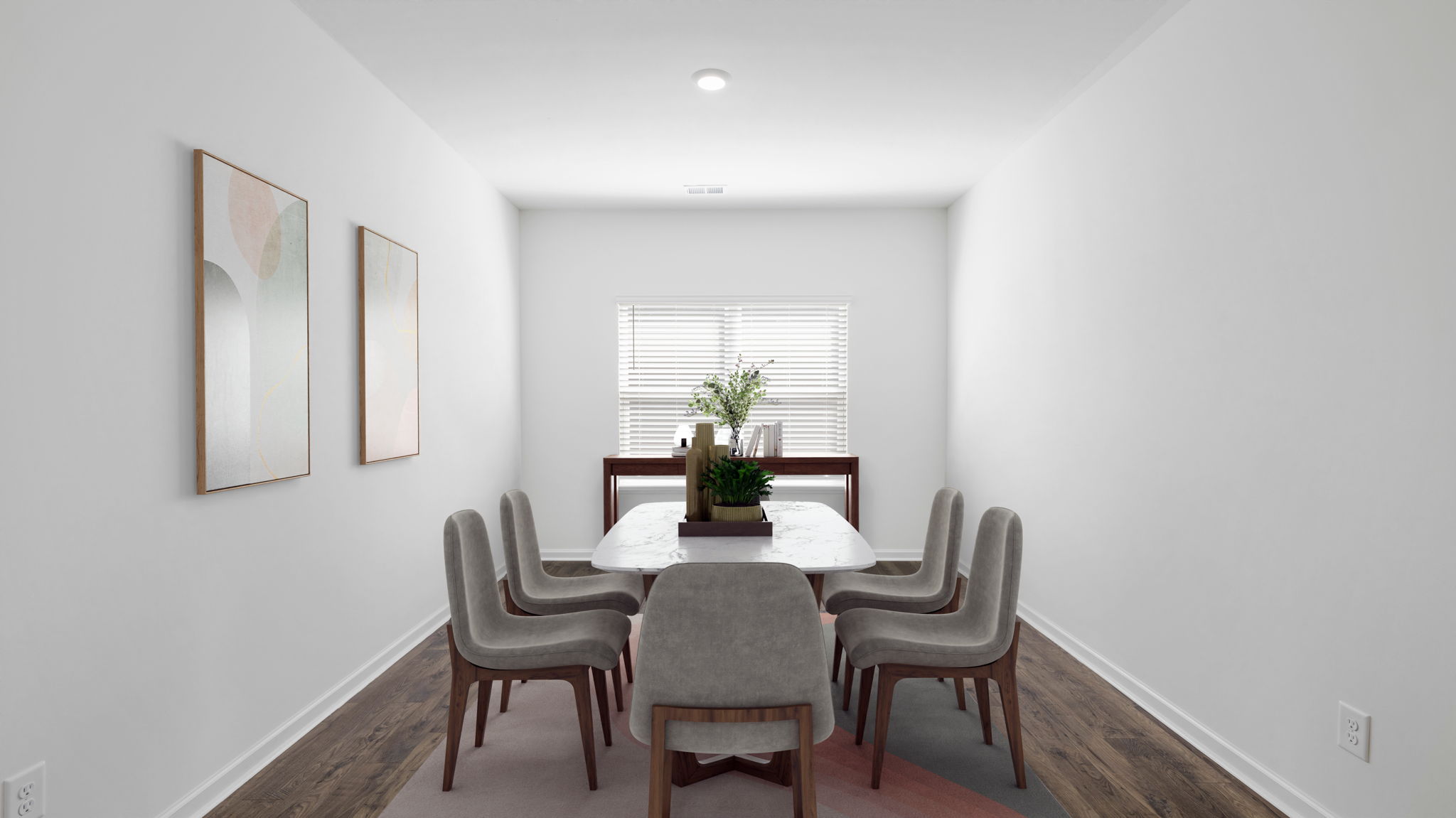Office and front room space with private french doors