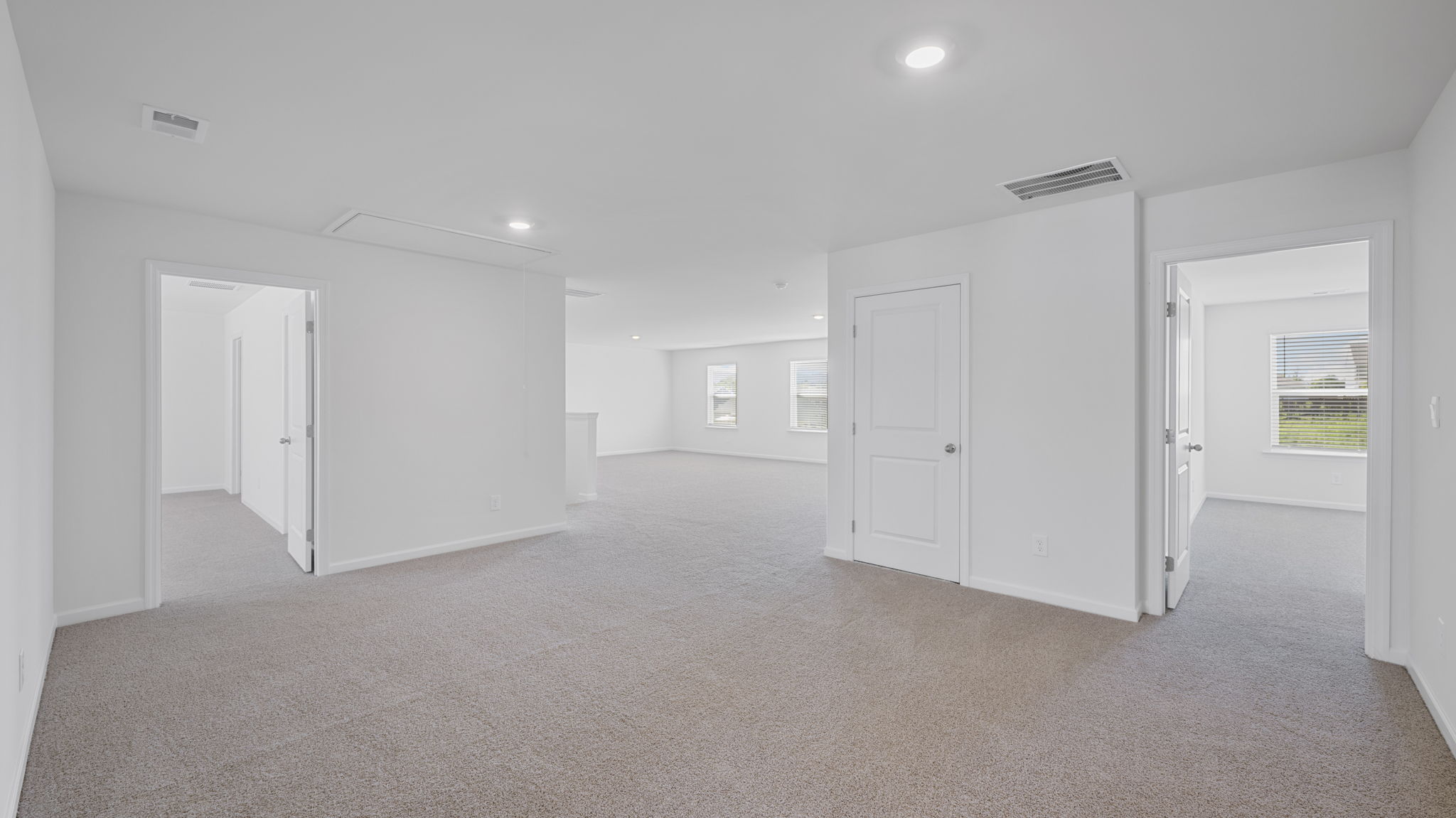 Upstairs landing area and loft