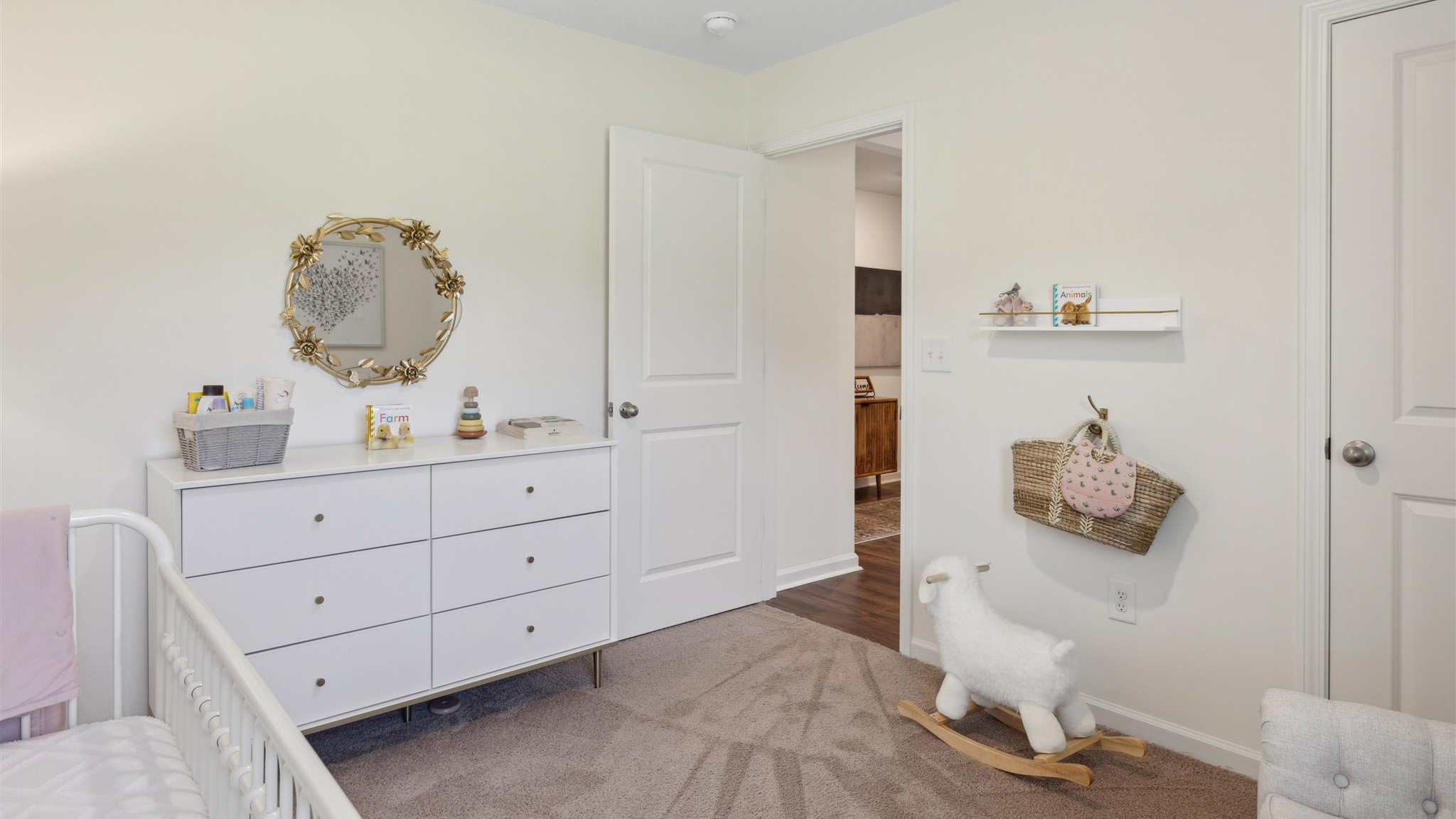Guest bedroom 2 with plush carpet floors