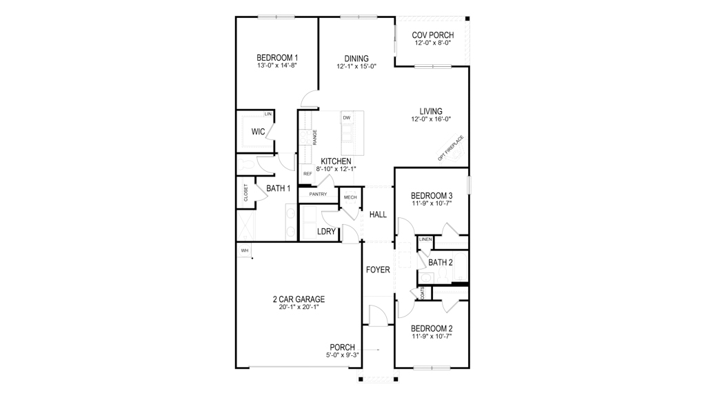Price's Point - Aria Plan By D.R. Horton 1-story, 2-car garage