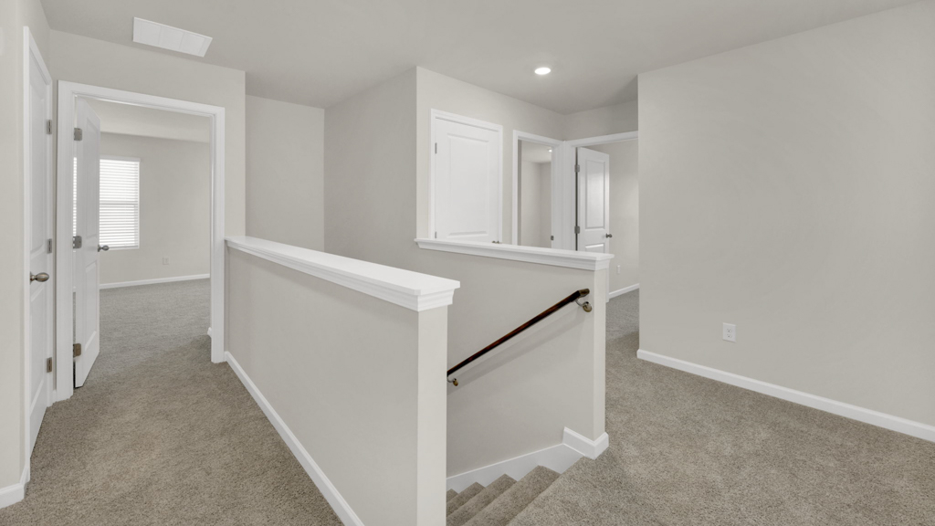 Upstairs landing area and loft